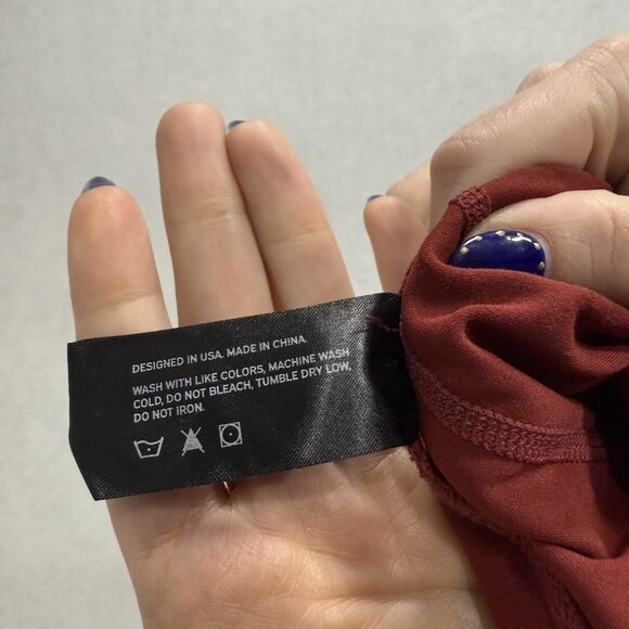 Gymreapers Leggings Womens Medium Red High Rise Pocket Athletic Yoga Pants - Picture 9 of 10